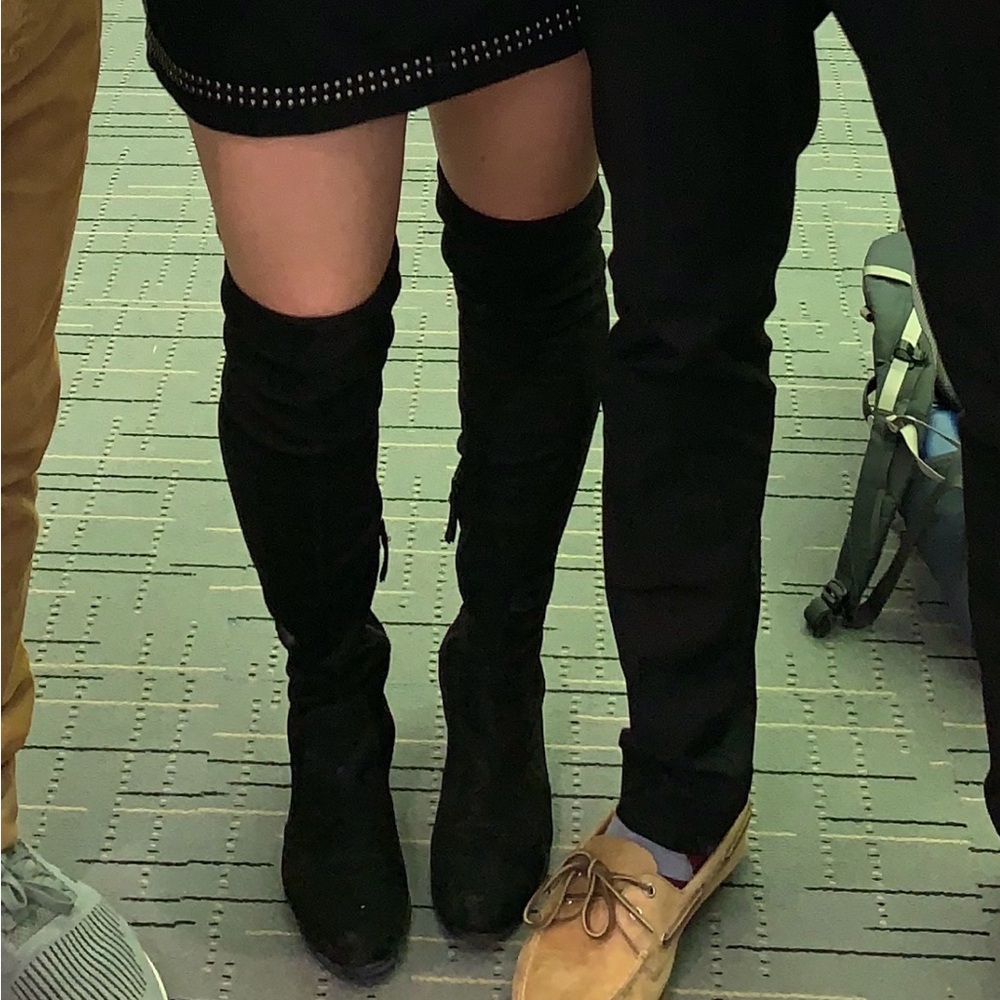 Charles David Over-the-Knee Black Boots